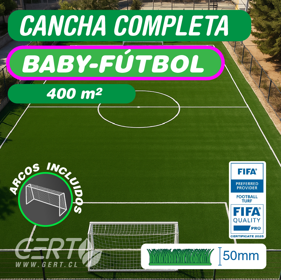 CANCHA BABY-FÚTBOL + ARCOS